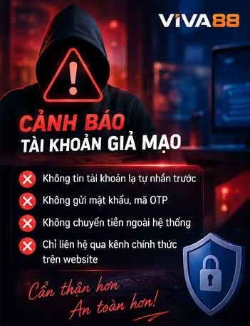 Cảnh báo tài khoản CSKH Viva88 giả mạo