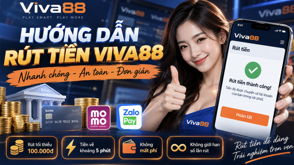 Hướng dẫn rút tiền Viva88