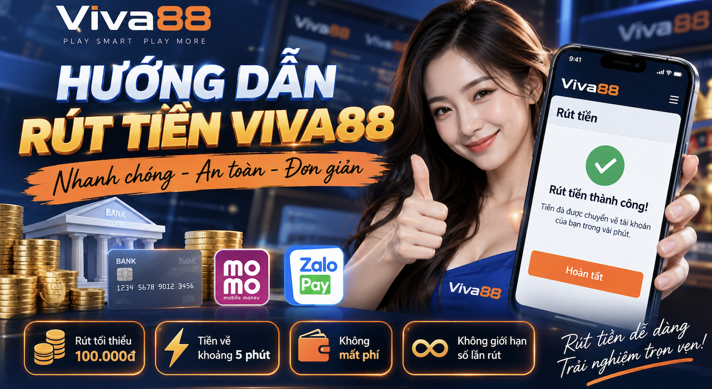 Hướng dẫn rút tiền Viva88