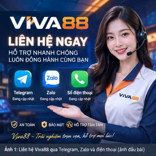 Liên hệ Viva88 qua Telegram, Zalo và điện thoại