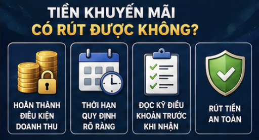 Tiền khuyến mãi có được rút hay không ?